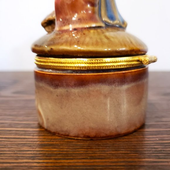 Nativity Trinket Box Christmas Porcelain Ornament Hinged Greenbrier 4.25" READ - Picture 11 of 13